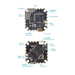 Original JHEMCU GHF722AIO-HD 40A AIO Flight Controller for RC Drone 40A 4in1 ESC 2-6S Baro OSD BlackBox Plastic